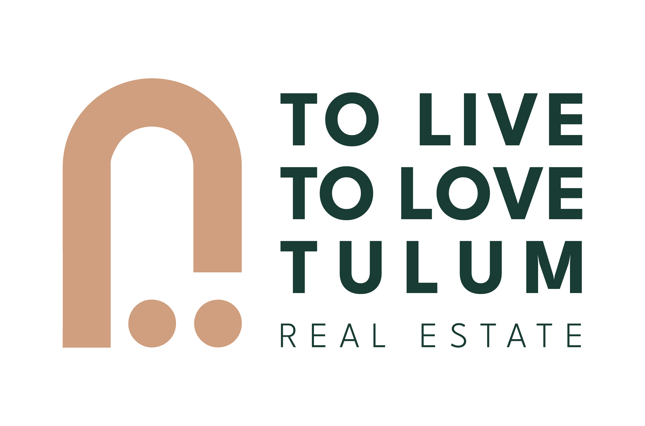 To live To Love Tulum logo, agencia inmobiliaria, en tulum, mexico